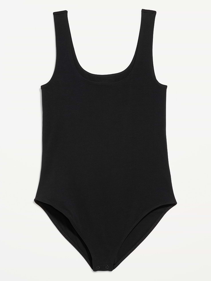 Image number 8 showing, Double-Layer Scoop-Neck Bodysuit