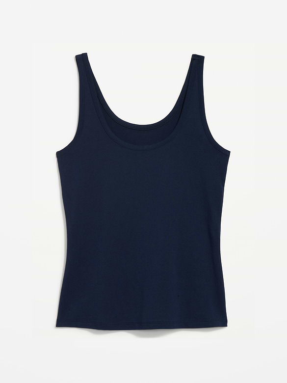 First-Layer Scoop-Neck Tank Top