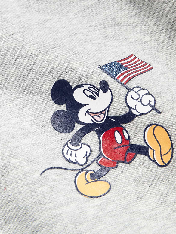 Old Navy x Disney© Mickey Mouse Oversized Flag Logo-Graphic Sweatshirt