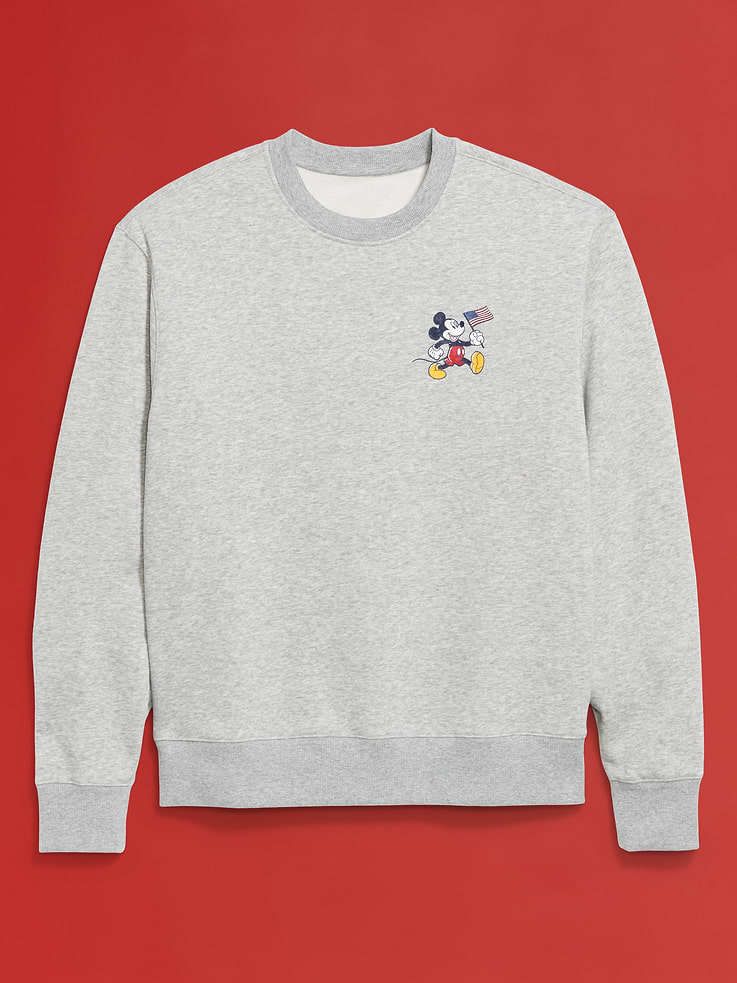 Image number 4 showing, Old Navy x Disney© Mickey Mouse Oversized Flag Logo-Graphic Sweatshirt