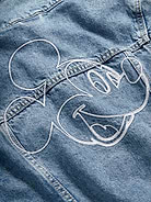 Image number 4 showing, Old Navy x Disney© Mickey Mouse Gender-Neutral Logo-Graphic Jean Trucker Jacket for Kids