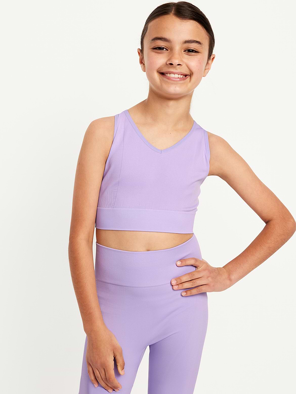 Fitted Seamless Performance Bra for Girls