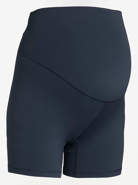 Maternity Full-Panel StudioSmooth Biker Shorts -- 6-inch inseam