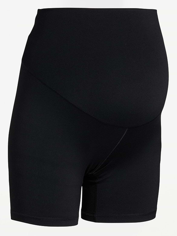 Maternity Full-Panel StudioSmooth Biker Shorts -- 6-inch inseam
