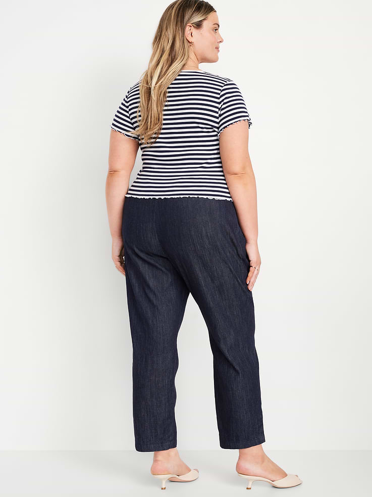 Image number 8 showing, High-Waisted Billie Straight Ankle Trouser