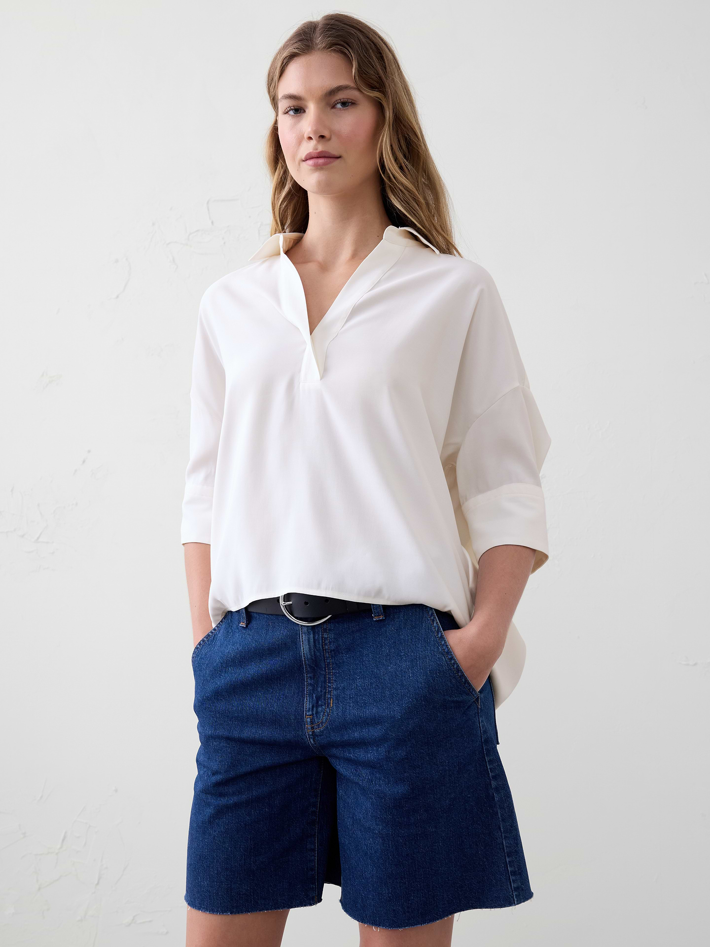 Image number 1 showing, Drapey Oversized Top