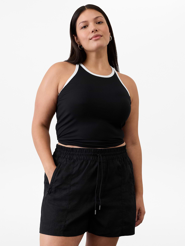 Image number 4 showing, Retreat Linen Mid Rise 4" Short