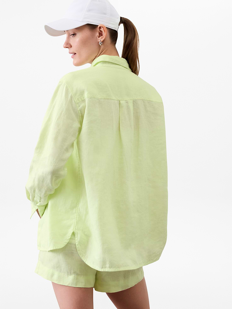 Image 4 of 7, Retreat Linen Top