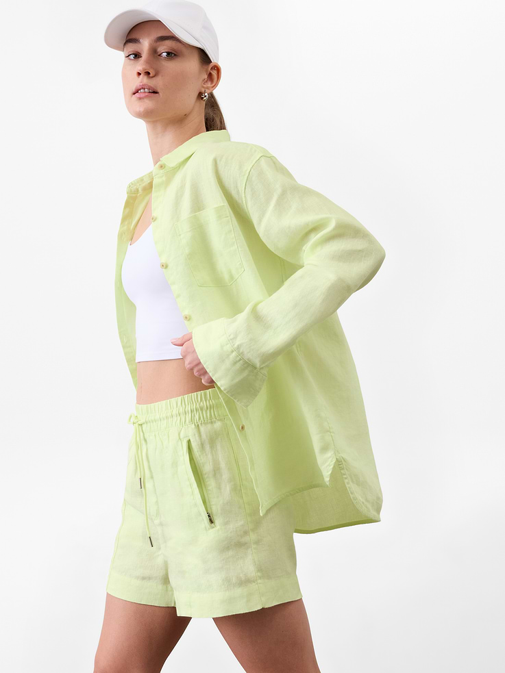 Image 2 of 7, Retreat Linen Top