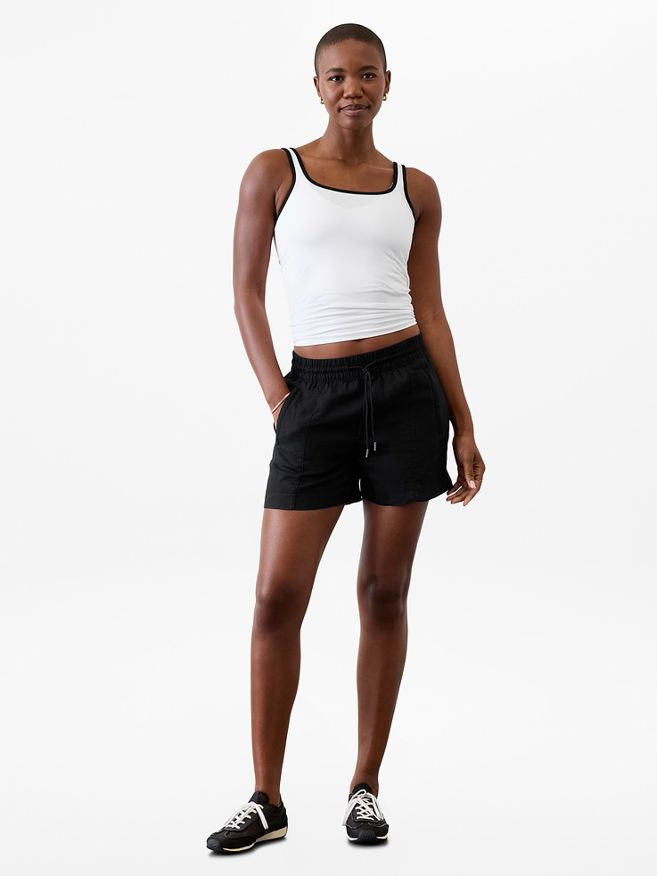 Image number 7 showing, Retreat Linen Mid Rise 4" Short