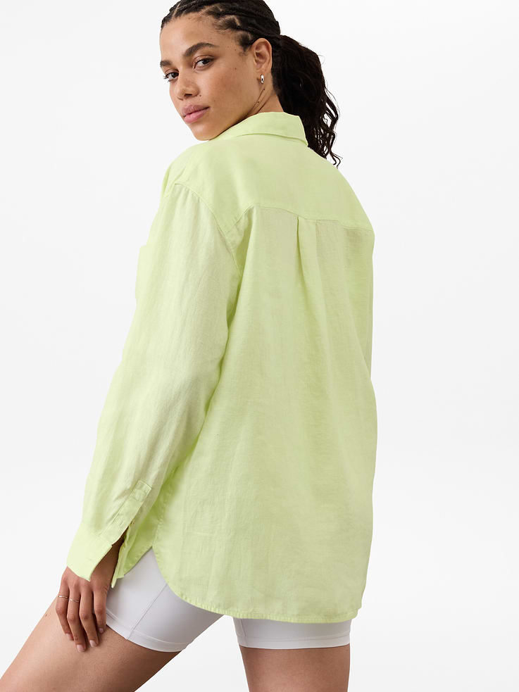 Image 6 of 7, Retreat Linen Top