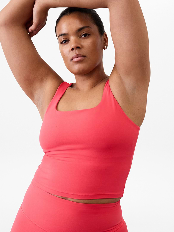 Transcend Square Neck Crop Sports Bra D-DD