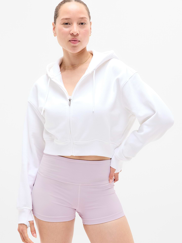 Image 2 of 6, Forever Fleece Crop Full Zip