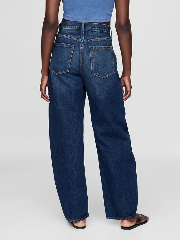 High Rise Barrel Jeans