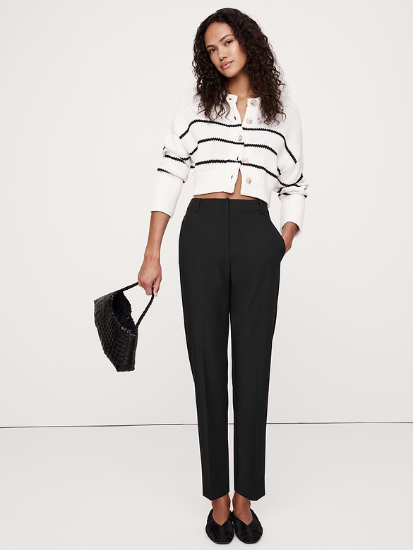 Ultra High-Rise Modern Slim City Stretch Ankle Pant