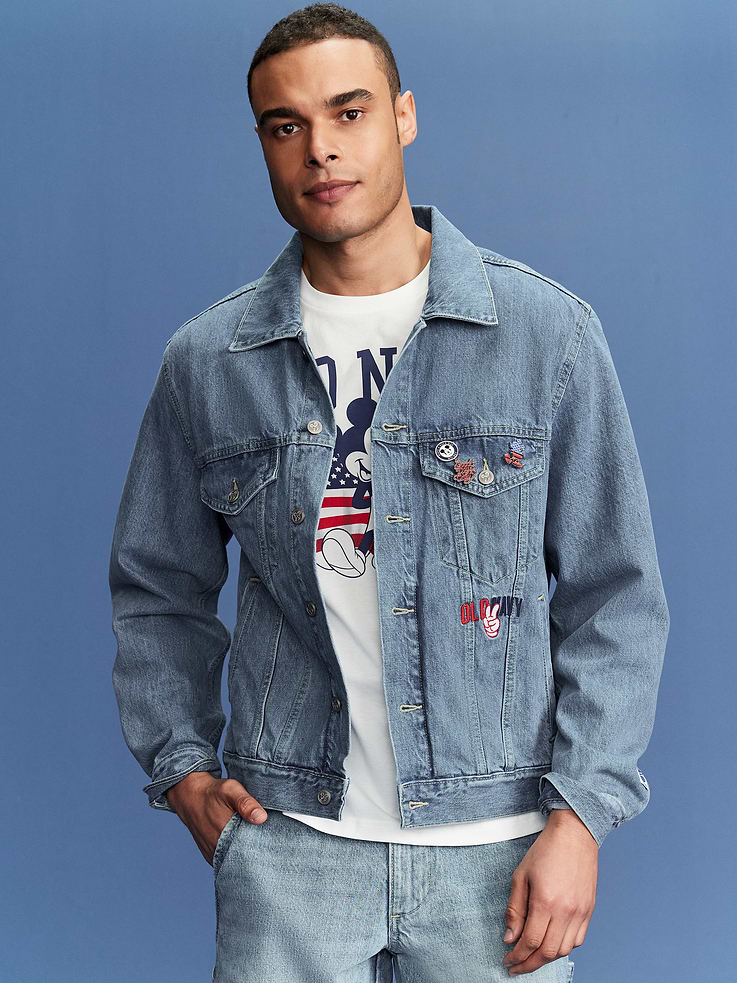 Image number 3 showing, Old Navy x Disney© Mickey Mouse Logo-Graphic Jean Jacket