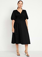 Image number 1 showing, Maternity Waist-Defined Midi Dress