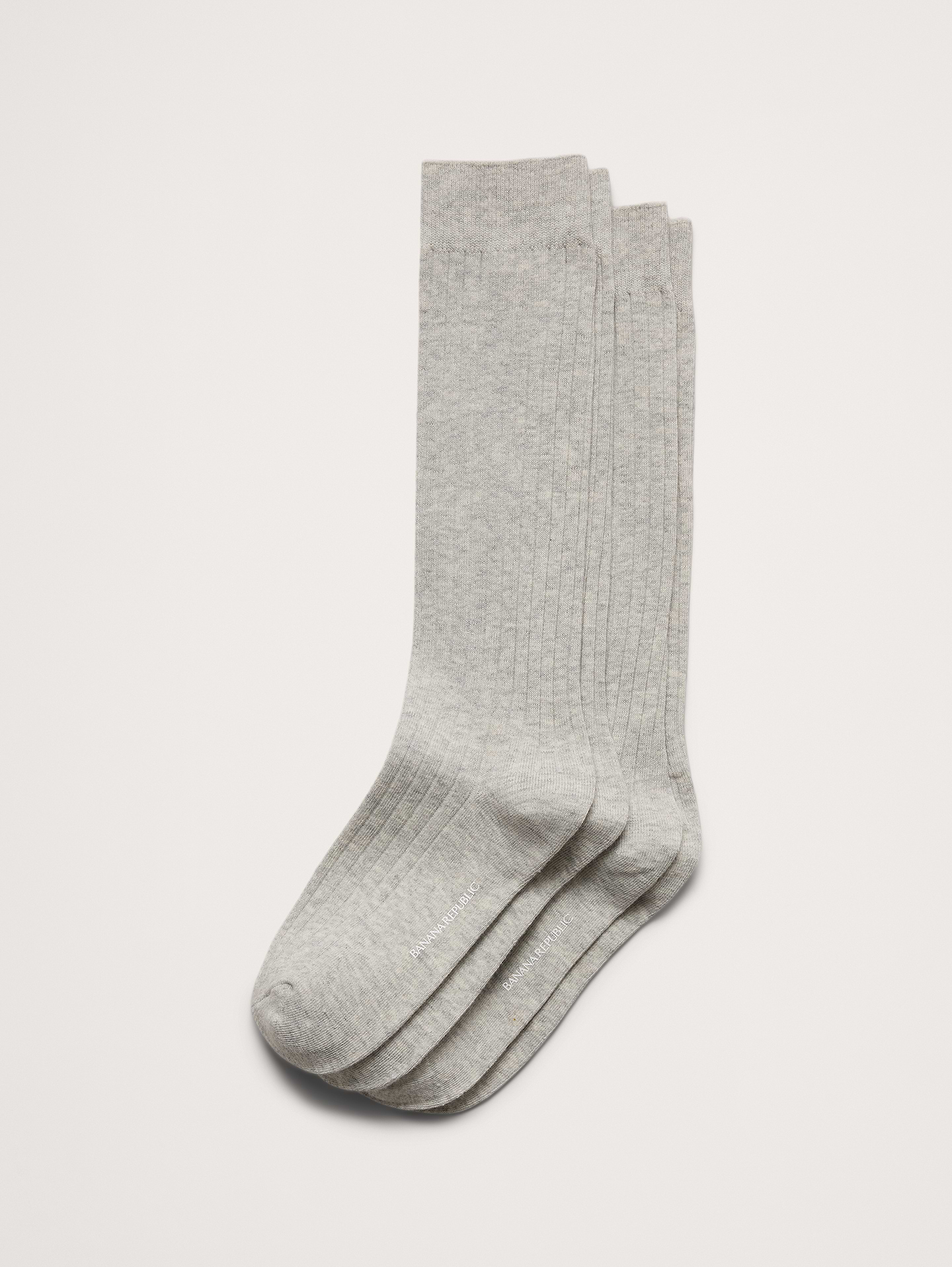 Image 1 of 1, We obsessed over the details on this one. A soft, cotton-blend women's sock with a luxurious ribbed-knit texture., Set of 2., Product #810256