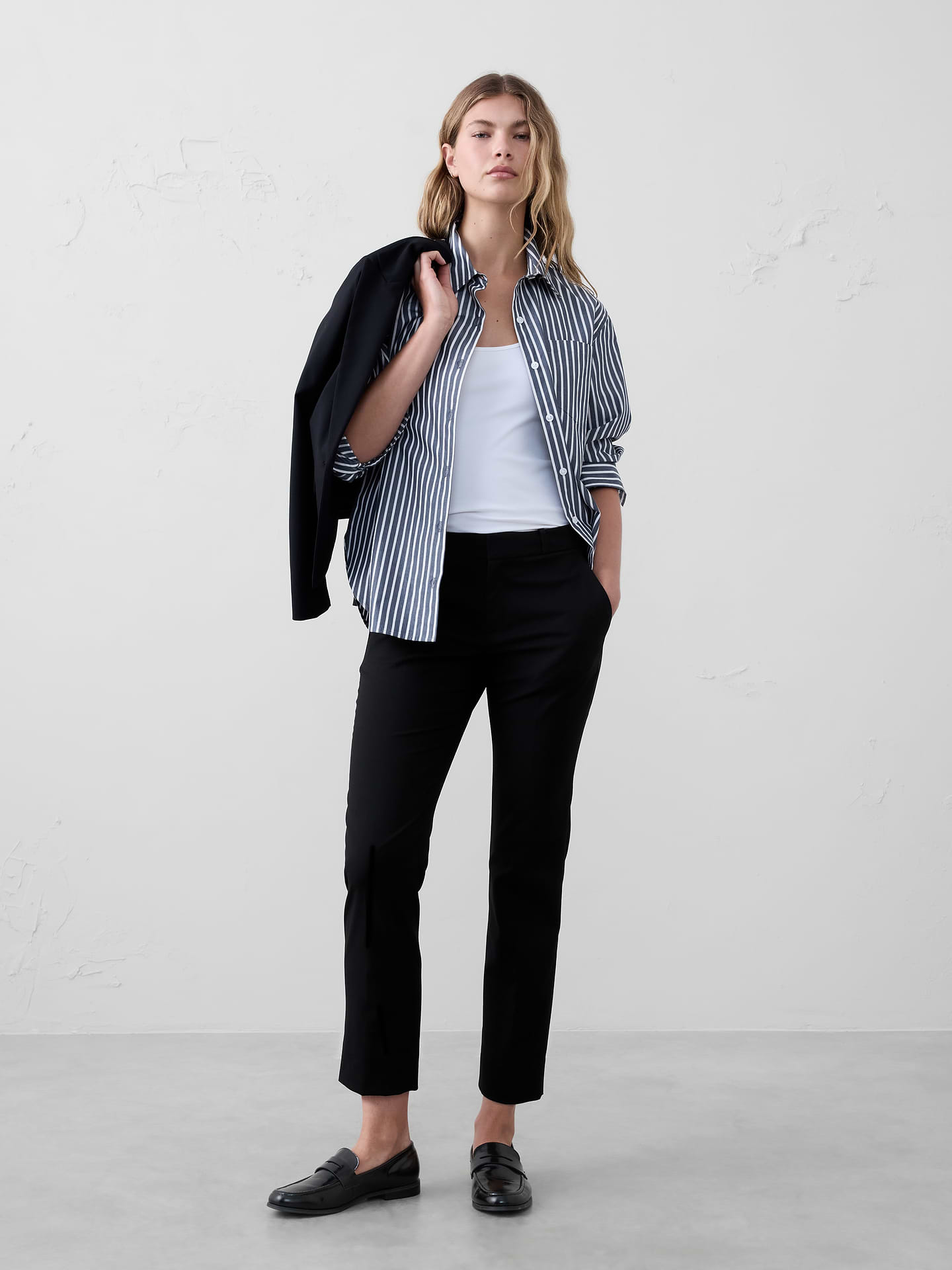 Image number 1 showing, Ryan Curvy Stretch Twill Ankle Pant