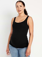 Image number 1 showing, Maternity Scoop-Neck Ribbed Tank Top