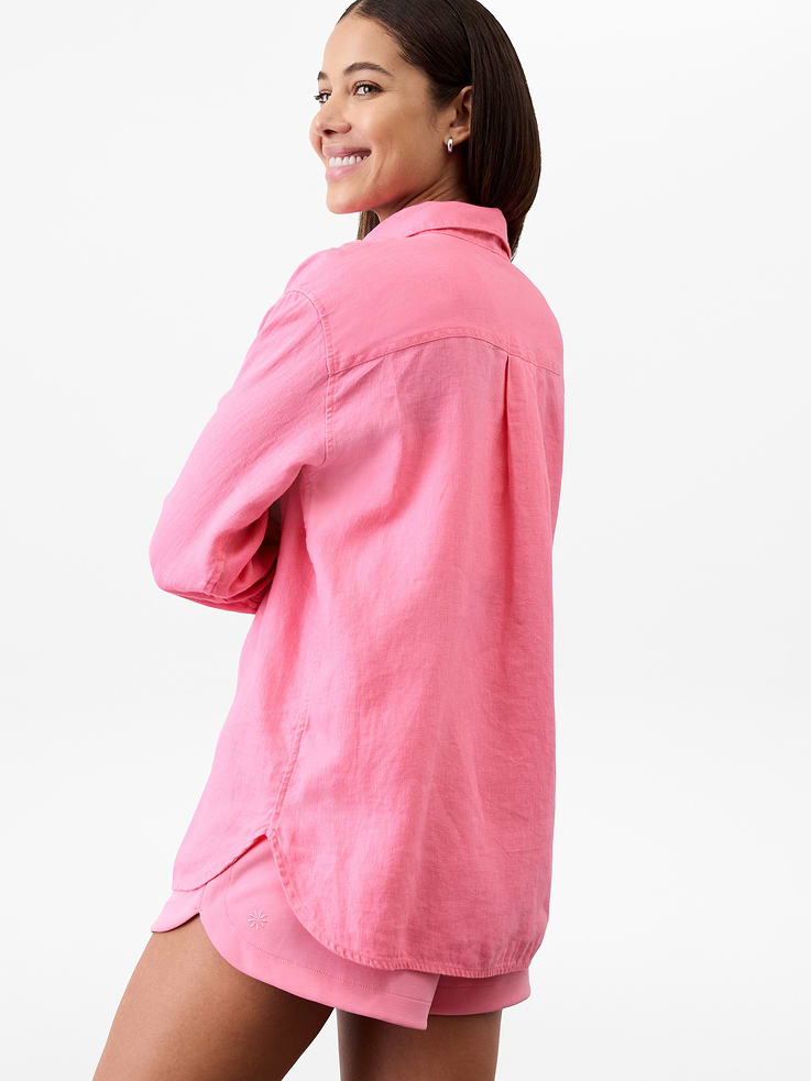 Image 3 of 7, Retreat Linen Top