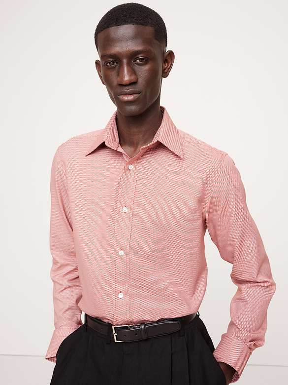 Slim-Fit Wrinkle-Resistant Dress Shirt