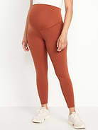 Image number 1 showing, Maternity Full-Panel StudioSmooth 7/8 Leggings