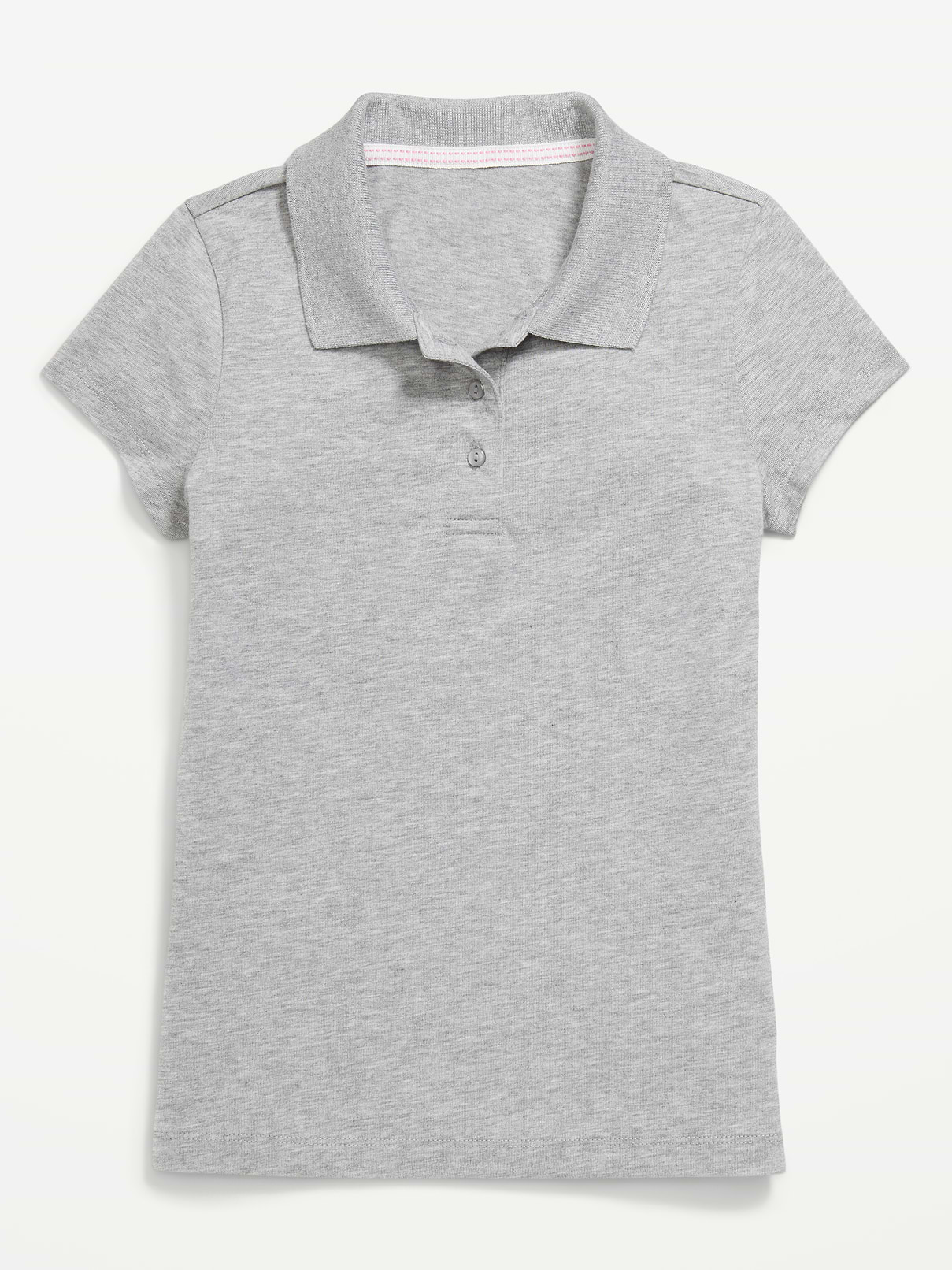 Image number 2 showing, School Uniform Jersey-Knit Polo Shirt for Girls