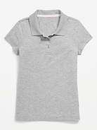 Image number 2 showing, School Uniform Jersey-Knit Polo Shirt for Girls