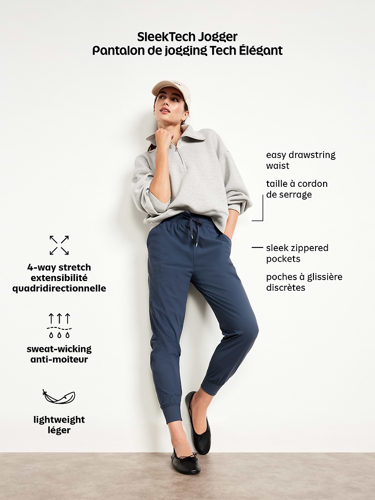 Image number 9 showing, High-Waisted SleekTech Joggers