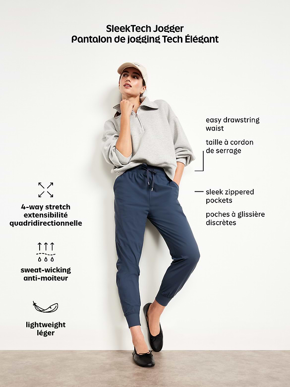 High-Waisted SleekTech Joggers