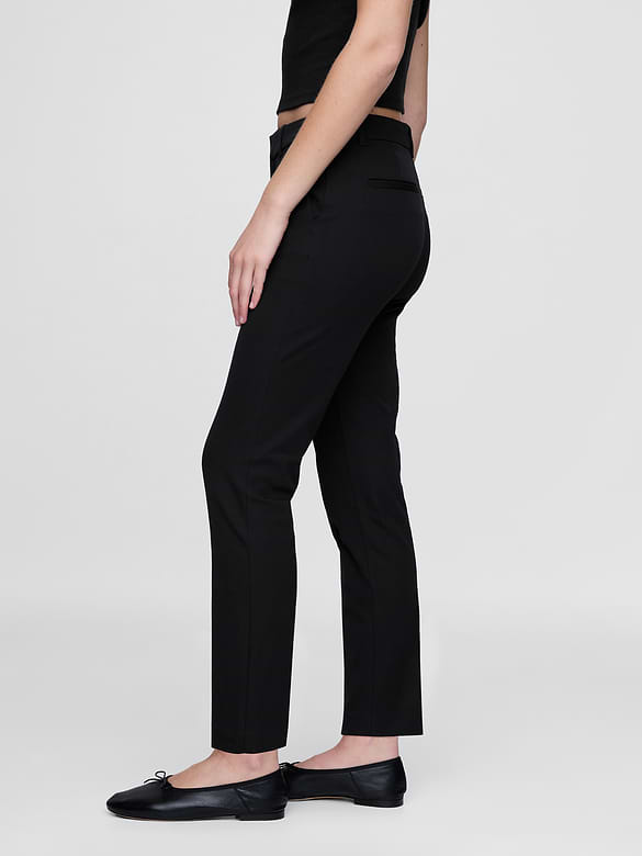 Mid Rise BiStretch Slim Ankle Pants