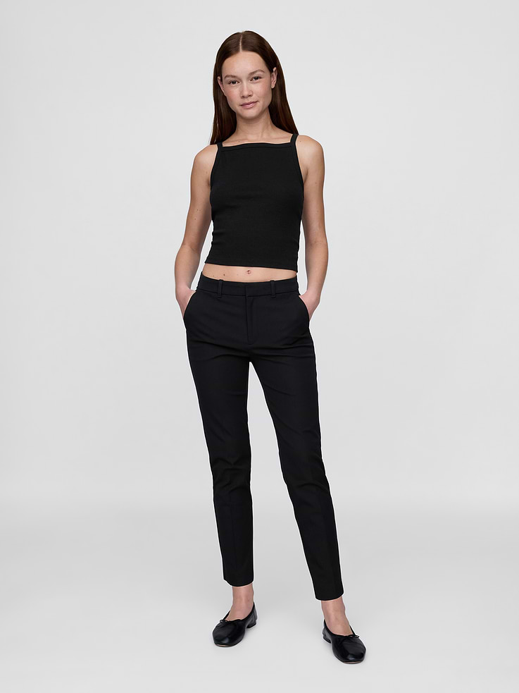 Image number 1 showing, Mid Rise BiStretch Slim Ankle Pants