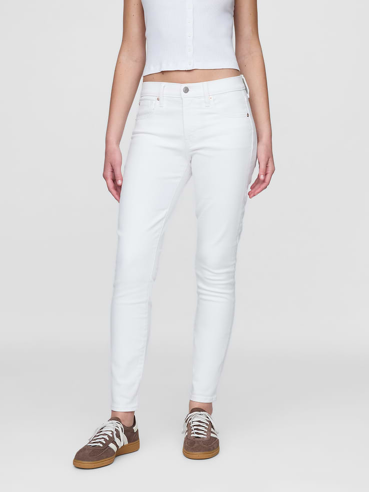 Image number 2 showing, Mid Rise True Skinny Jeans