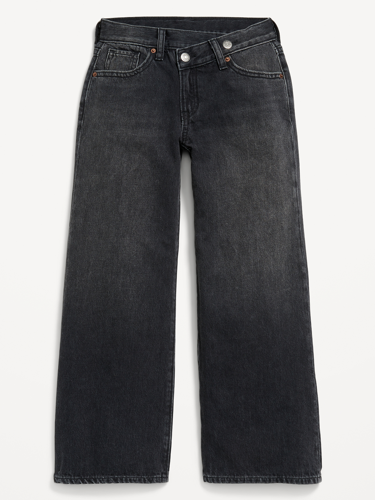 Super Baggy Wide-Leg Crossover Jeans for Girls | Old Navy