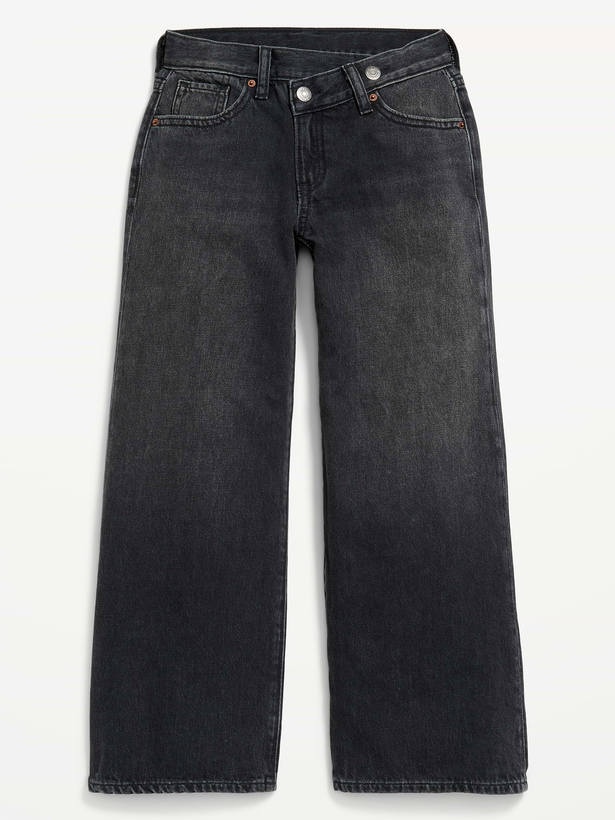 Image number 4 showing, Super Baggy Wide-Leg Crossover Jeans for Girls