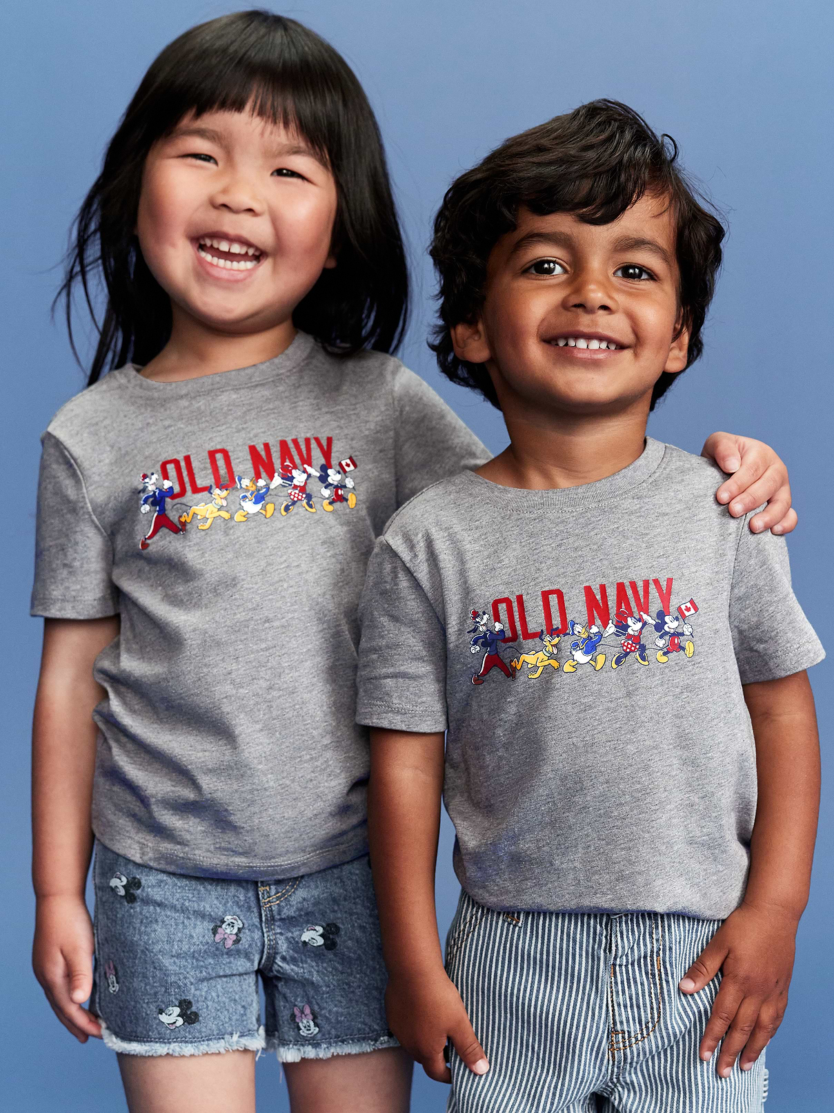Image 1 of 4, Two icons, together at last. Browse the collection for the whole fam., crew neck, short sleeves, licensed logo graphic, © Disney, Product #770390