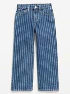 Image number 3 showing, Printed High-Waisted Baggy Wide-Leg Jeans for Girls