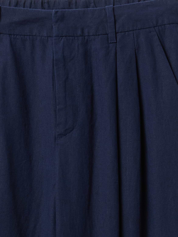 365 High Rise Linen-Blend Trousers