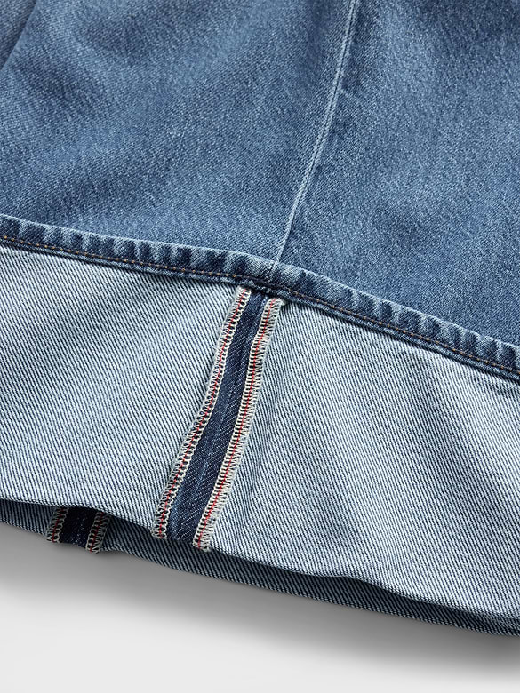 Mid Rise UltraSoft Cuffed Baggy Jeans