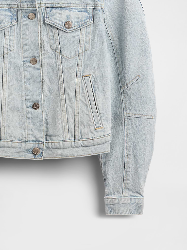 Image number 5 showing, Barrel-Sleeve Icon Denim Jacket