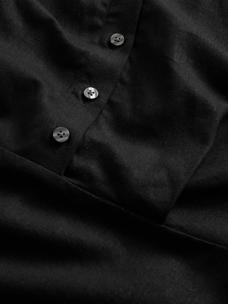 Image number 7 showing, Linen-Blend Shirtdress
