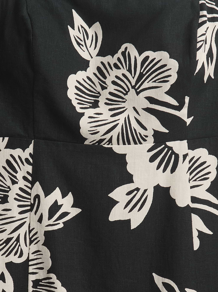Image 7 de 7, Robe courte en mélange de lin