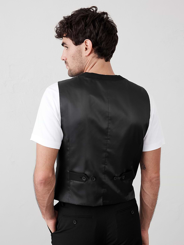 Plain Weave Suit Vest