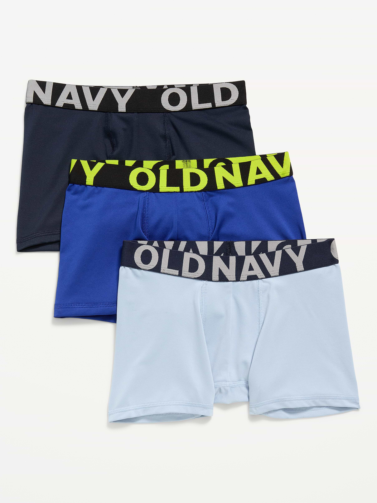 Go-Dry Boxer-Briefs Performance Underwear 3-Pack for Boys