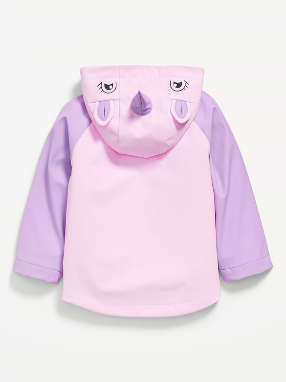Veste hydrorésistante à capuchon créature pour toute-petite fille