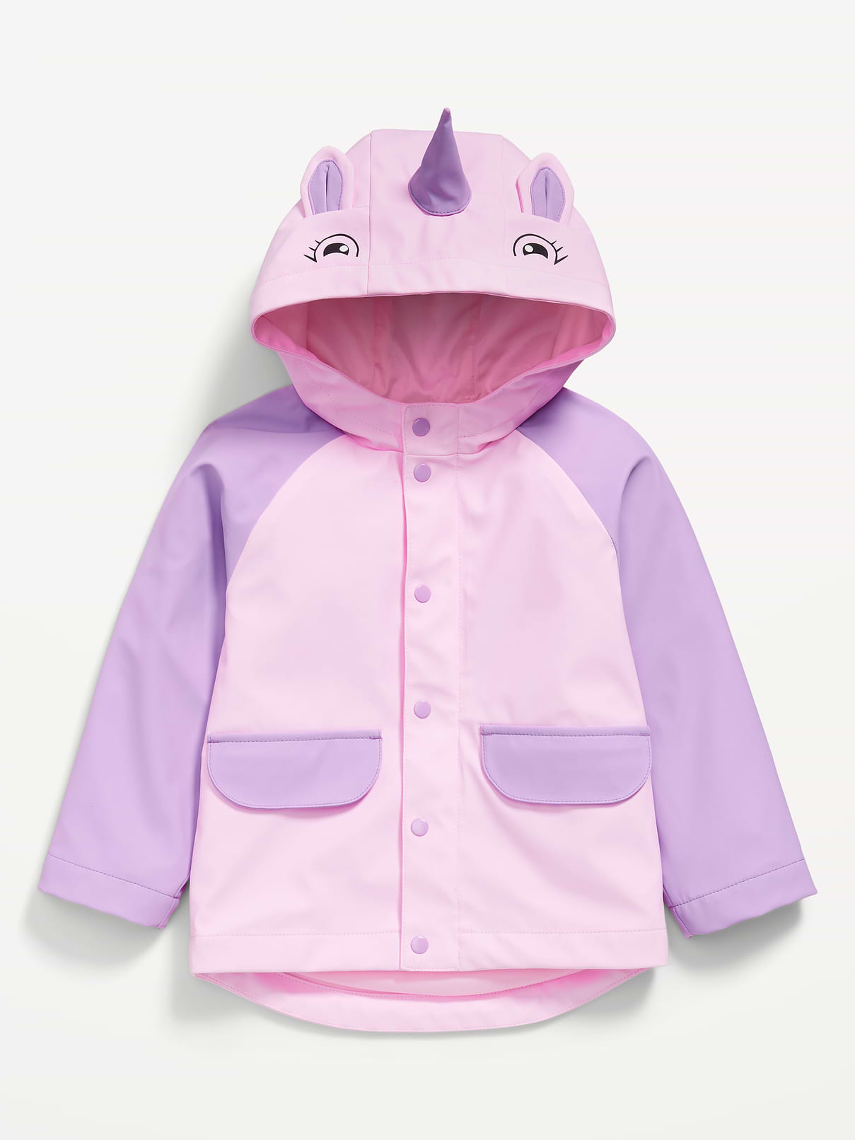 Image number 2 showing, Water-Resistant Critter Hooded Jacket for Toddler Girls
