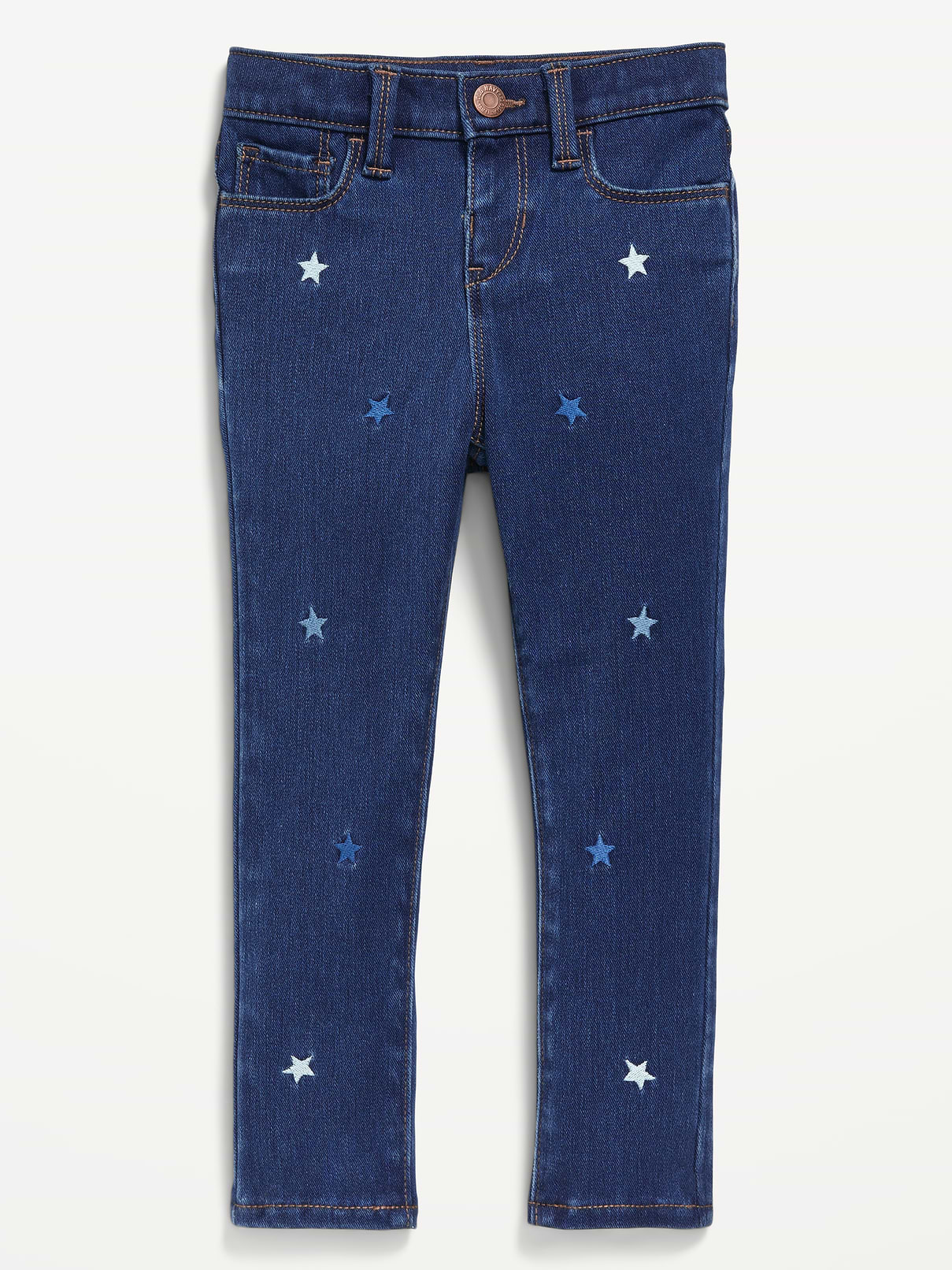 Image number 1 showing, High-Waisted Rockstar 360° Stretch Jeggings for Toddler Girls