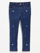 Image number 1 showing, High-Waisted Rockstar 360° Stretch Jeggings for Toddler Girls
