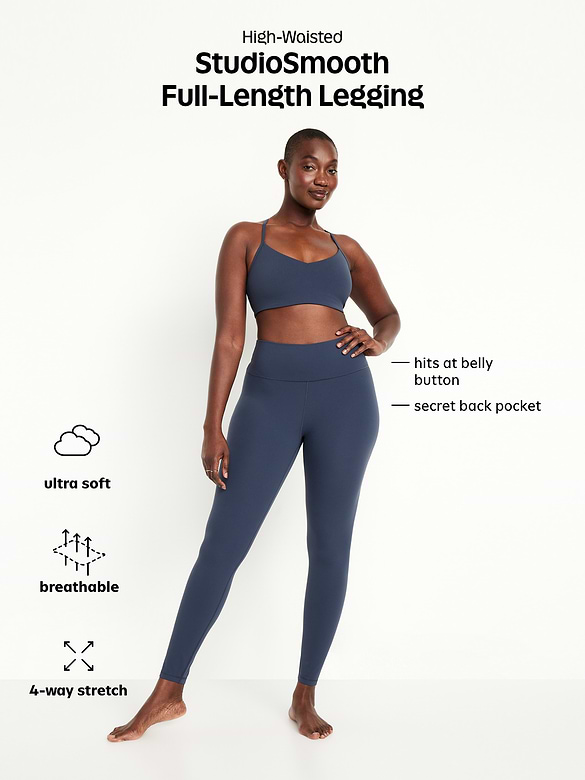High-Waisted StudioSmooth Full-Length Leggings